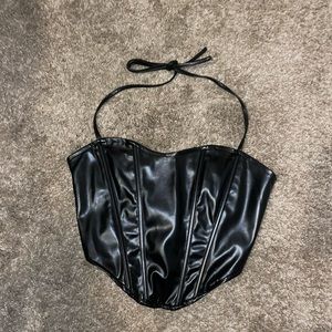 brand new fashion nova leather corset